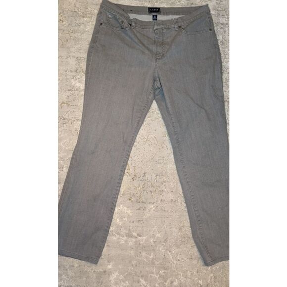 Chaps gray jeans. Sz. 16 with 29" inseam - Picture 3 of 5